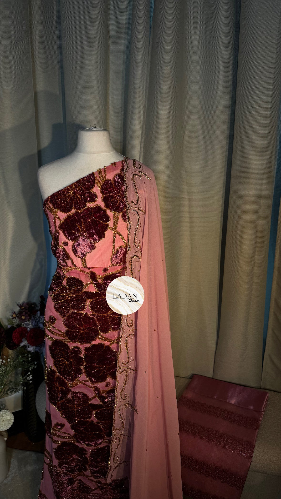 Luxury Maqbal Collection | Pink Dirac Set
