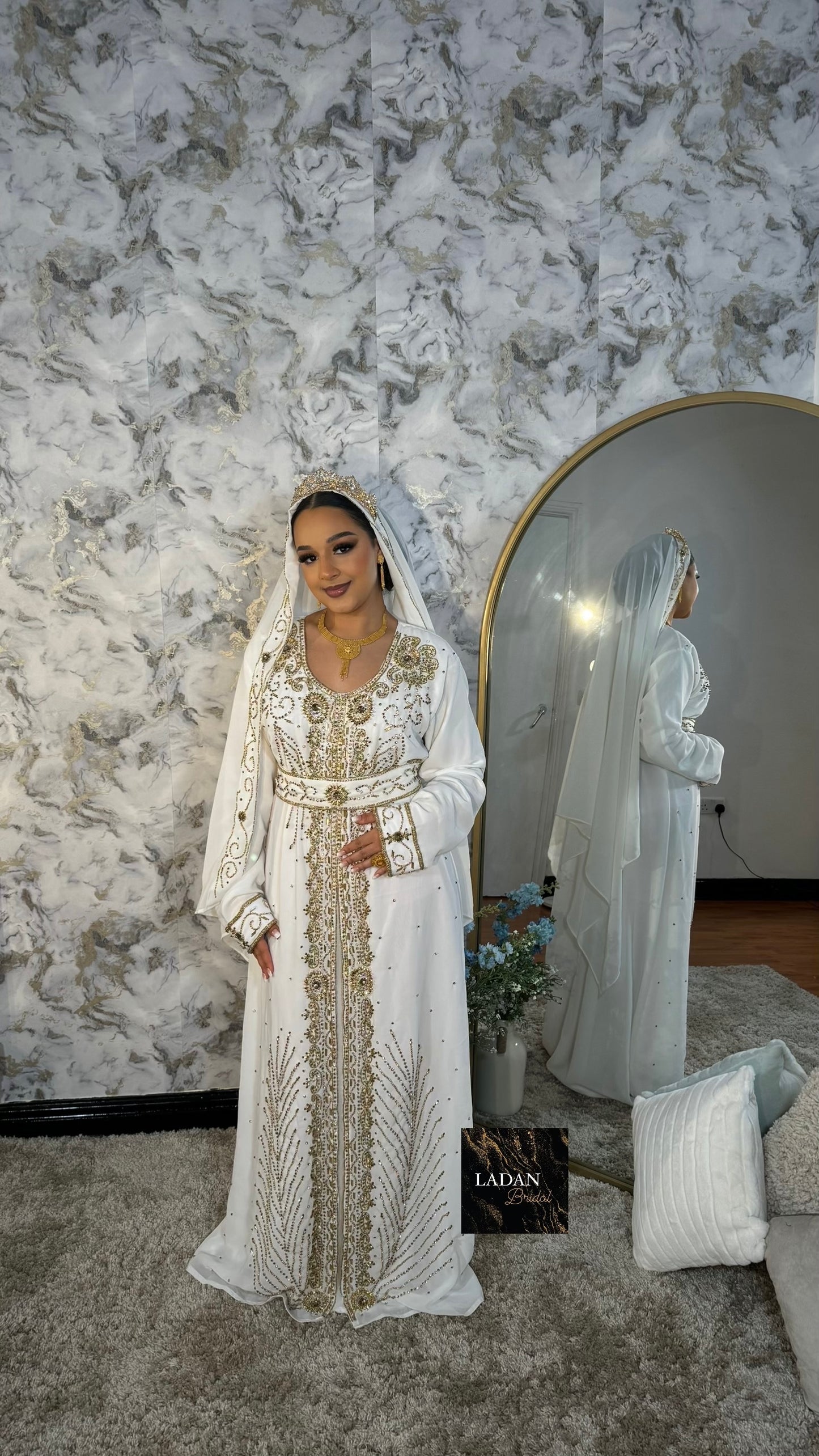 Najma Nikkah Dress - White