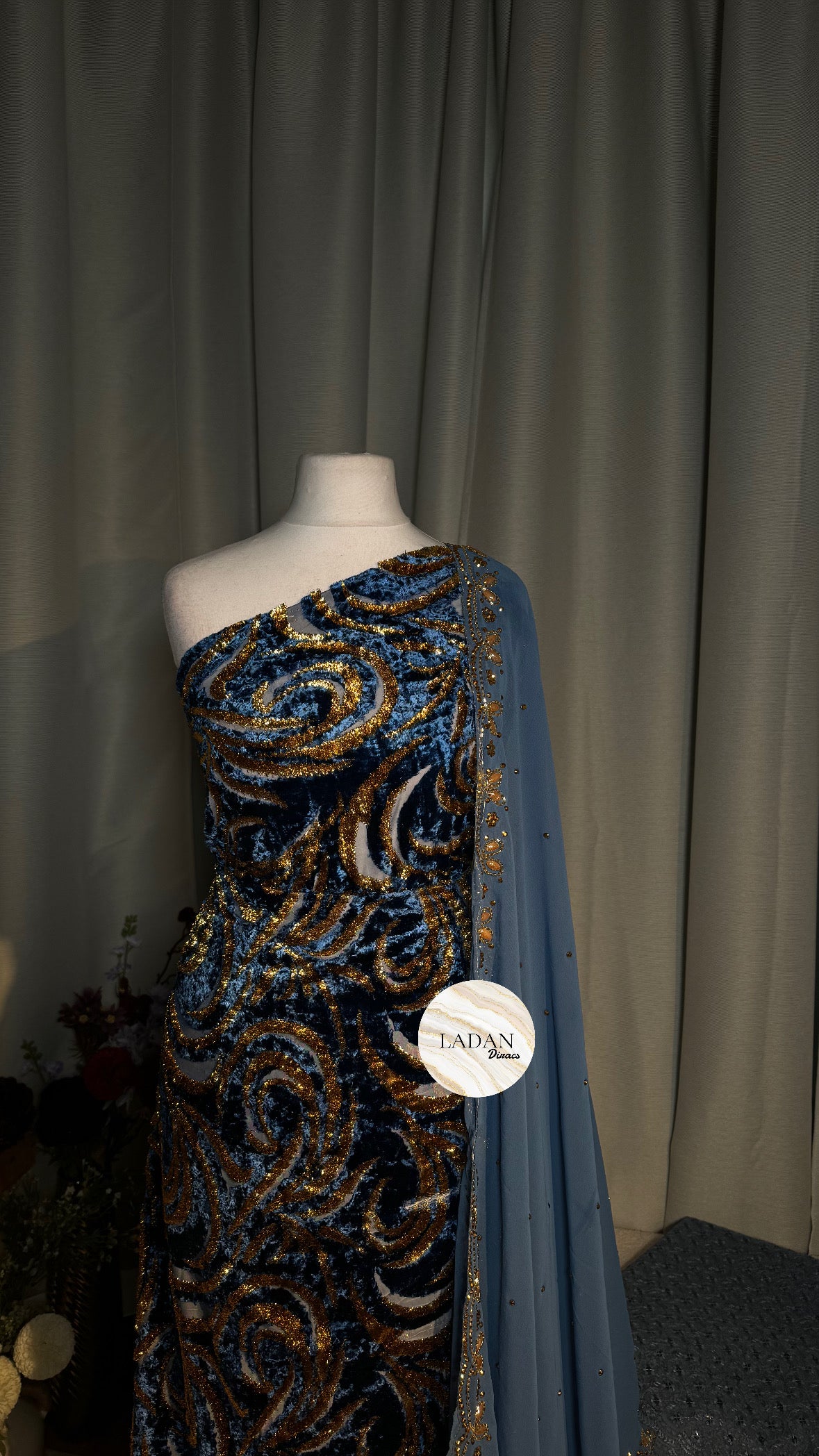 Spiral Maqbal Collection | Blue Dirac Set