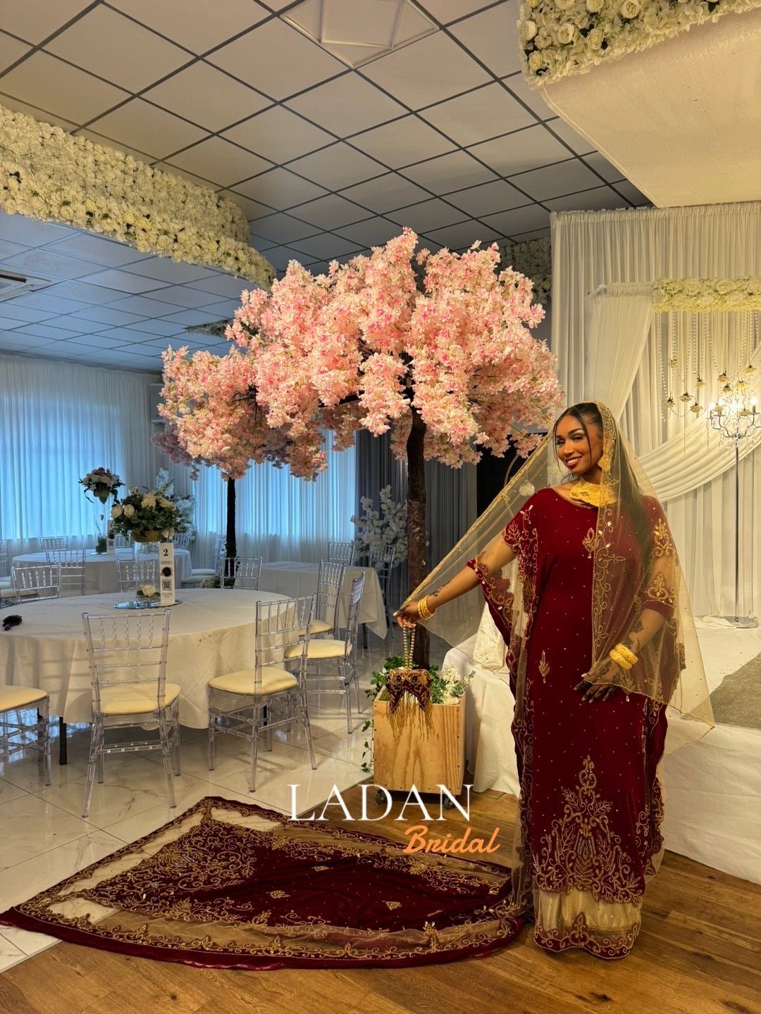 Amal Bridal Dirac - Dark Red