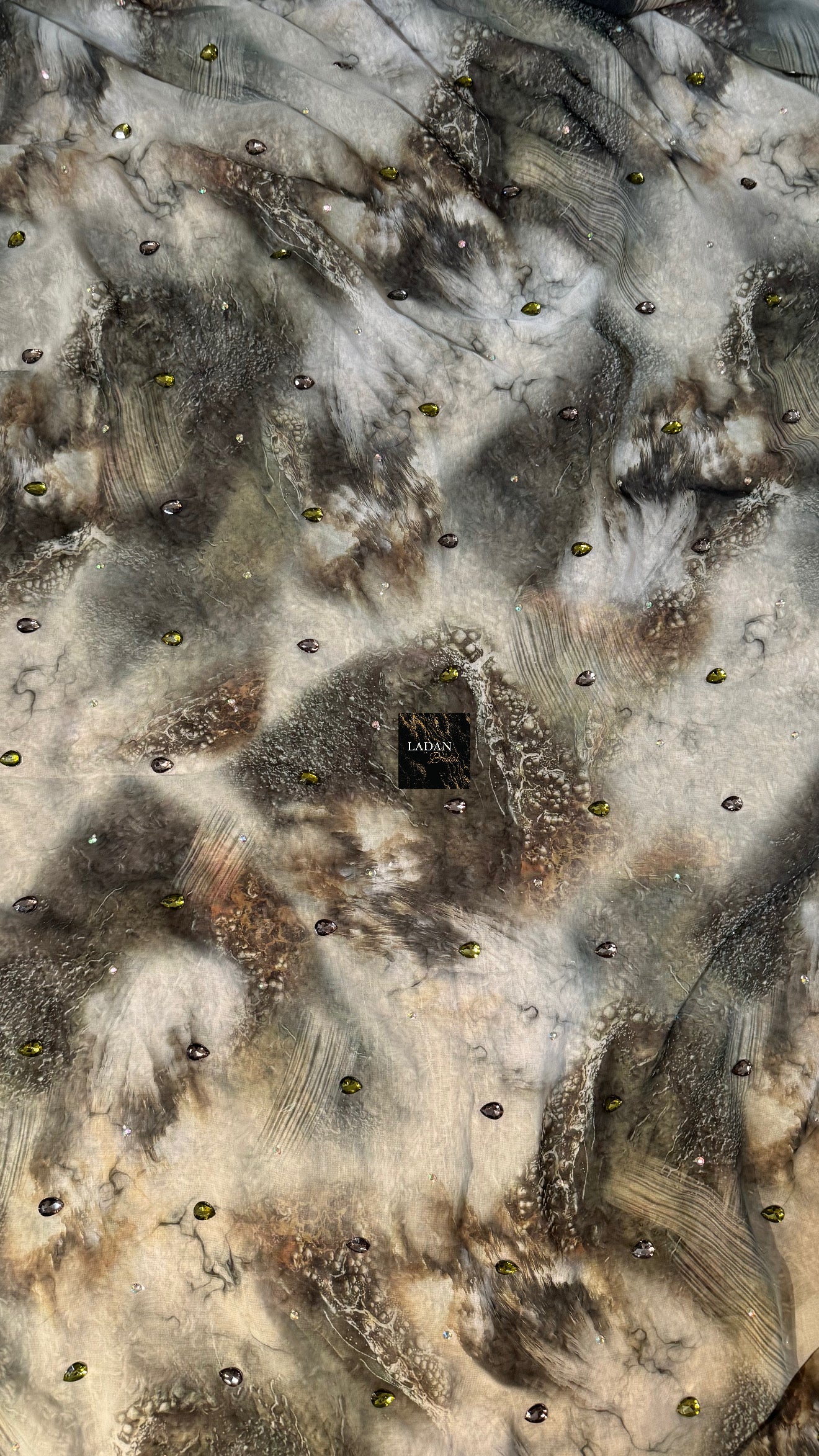 Marble Diamond Dirac Collection | Green and Grey Tones