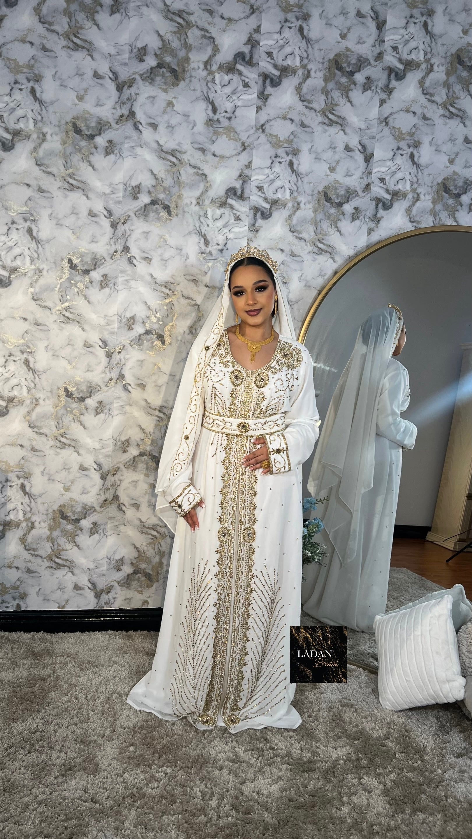 Najma Nikkah Dress - White LADAN BRIDAL Najma Nikkah Dress - White LADAN BRIDAL