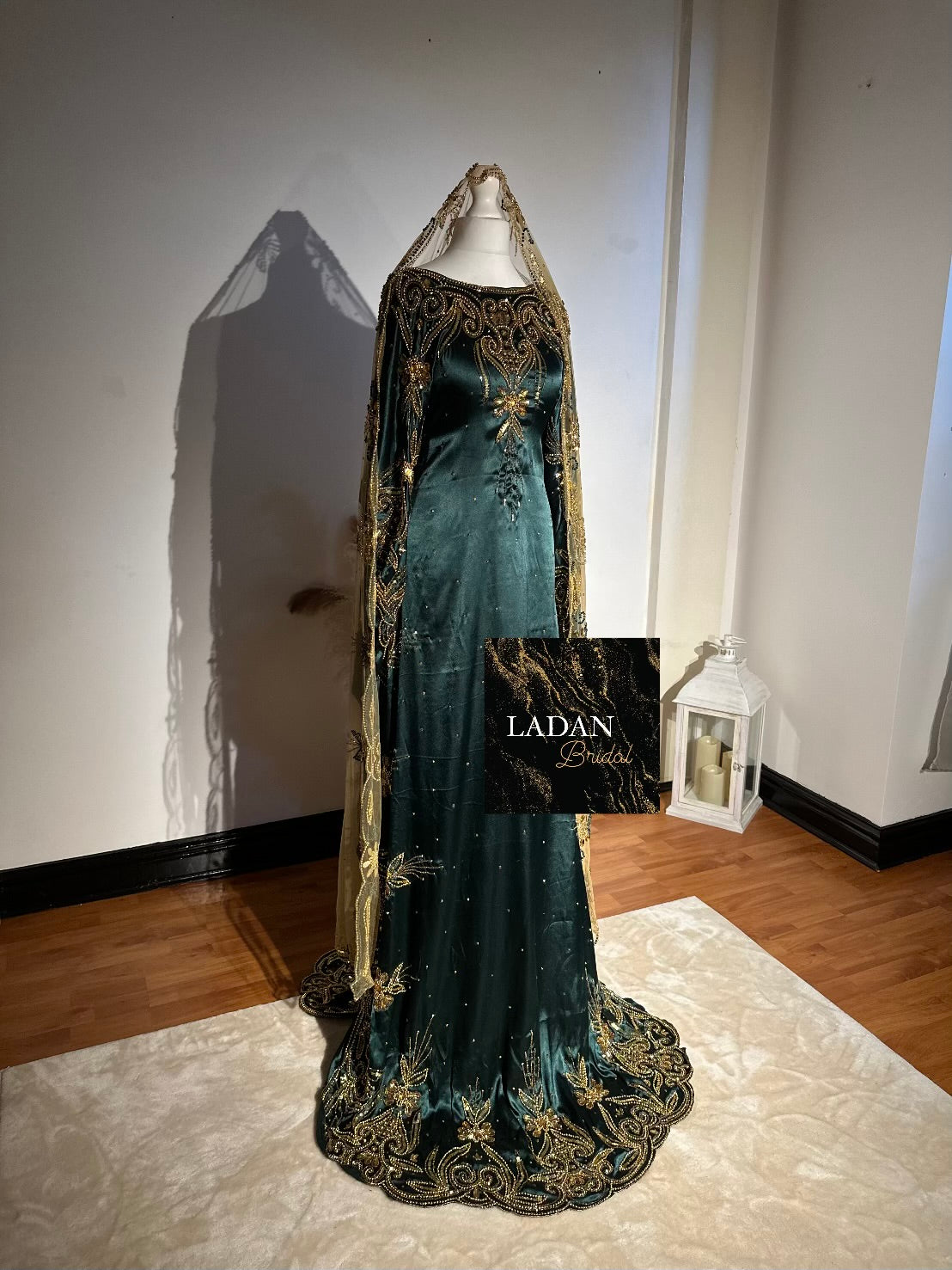 Hala Bridal Dirac - Emerald Green