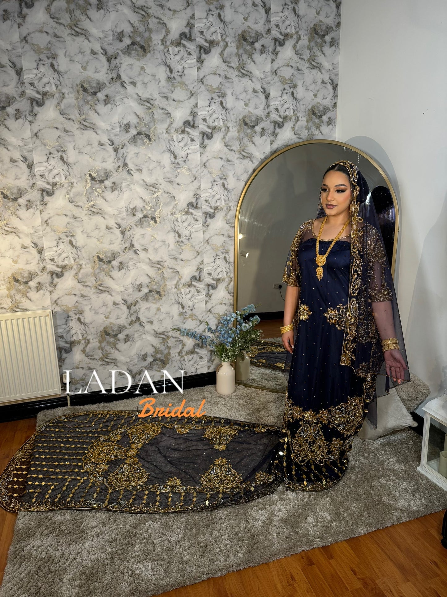 Bronzed Hodan - Navy Blue