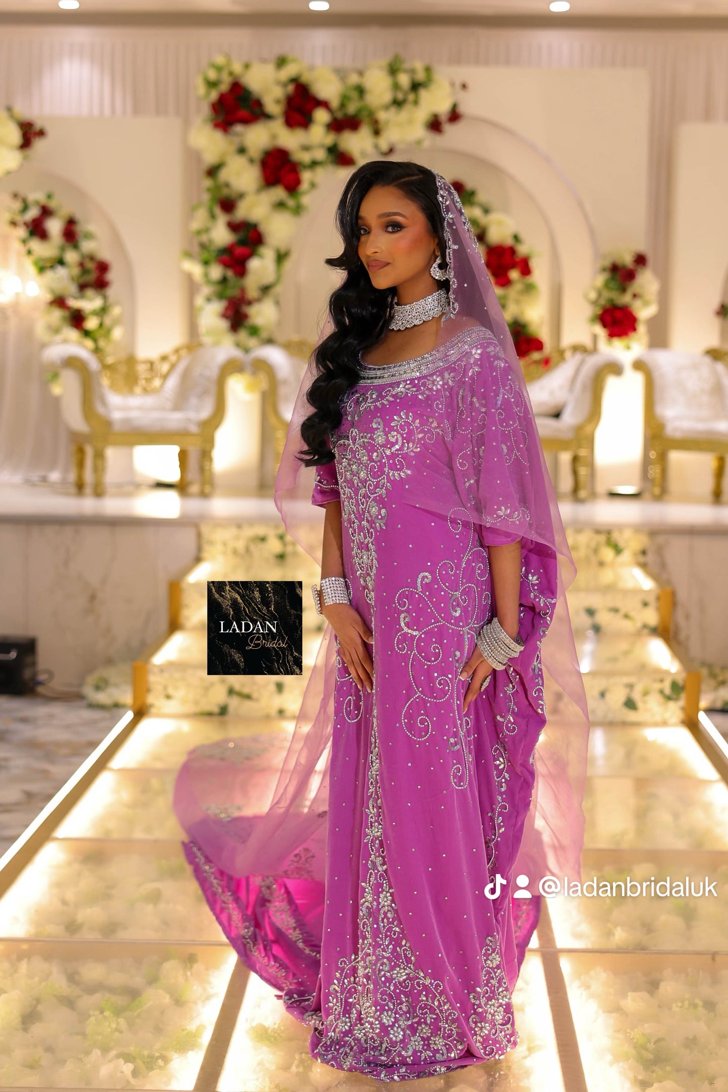 Ladan Bridal Dirac - Lilac/Purple Velvet