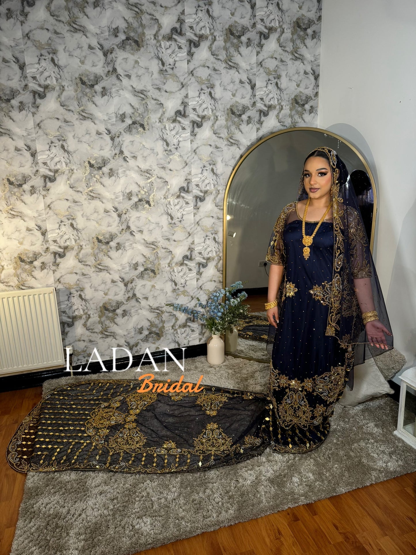Bronzed Hodan - Navy Blue