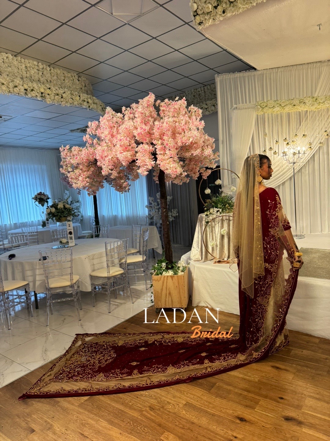 Amal Bridal Dirac - Dark Red