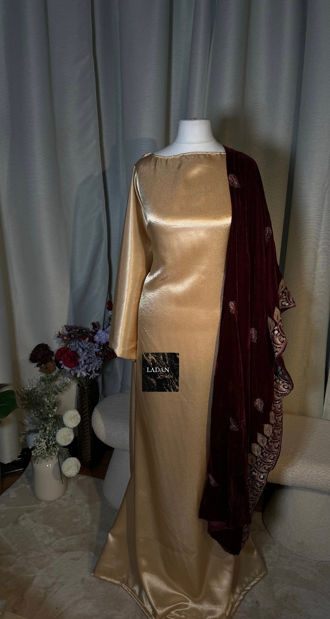 Bespoke Satin Bridesmaids Set - Velvet Garbsaars | Burgundy