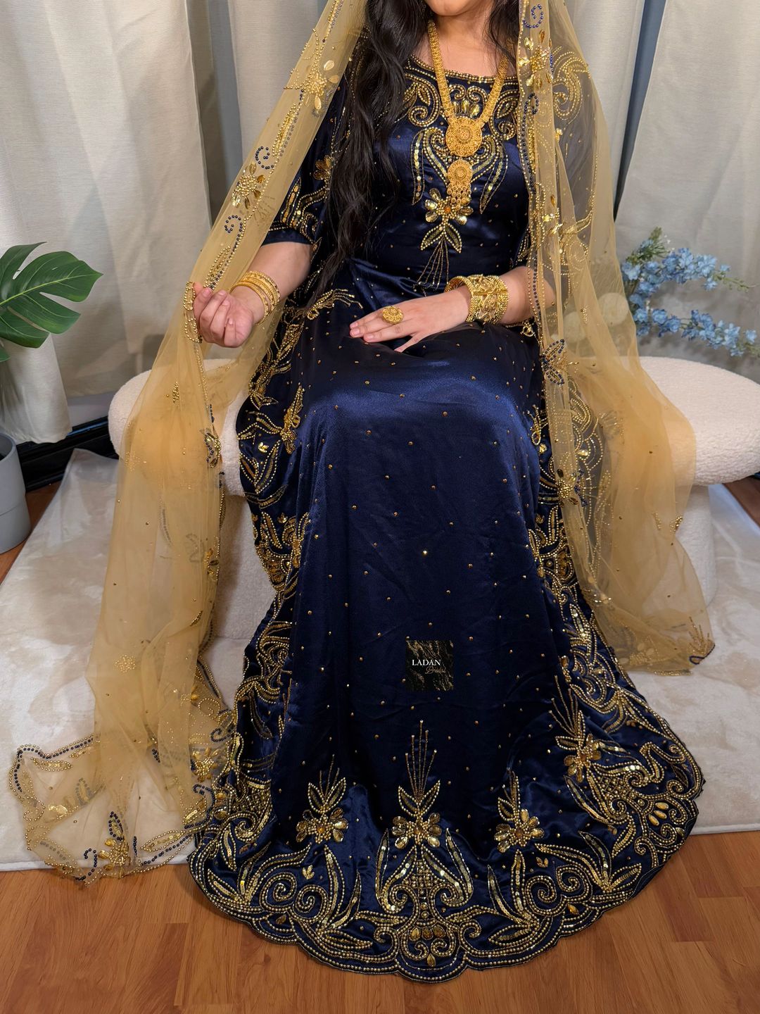 Hala Bridal Dirac - Navy Blue