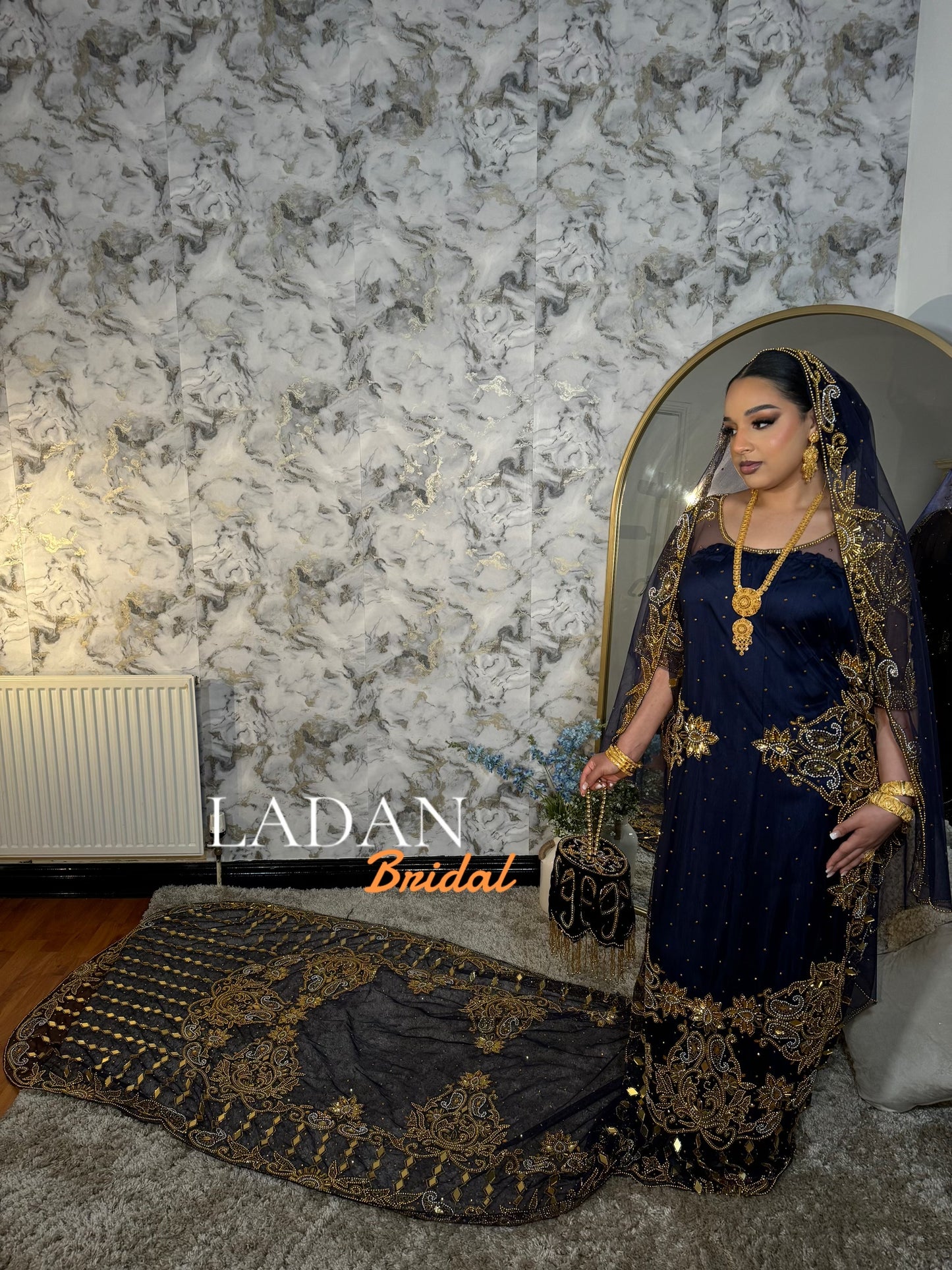 Bronzed Hodan - Navy Blue