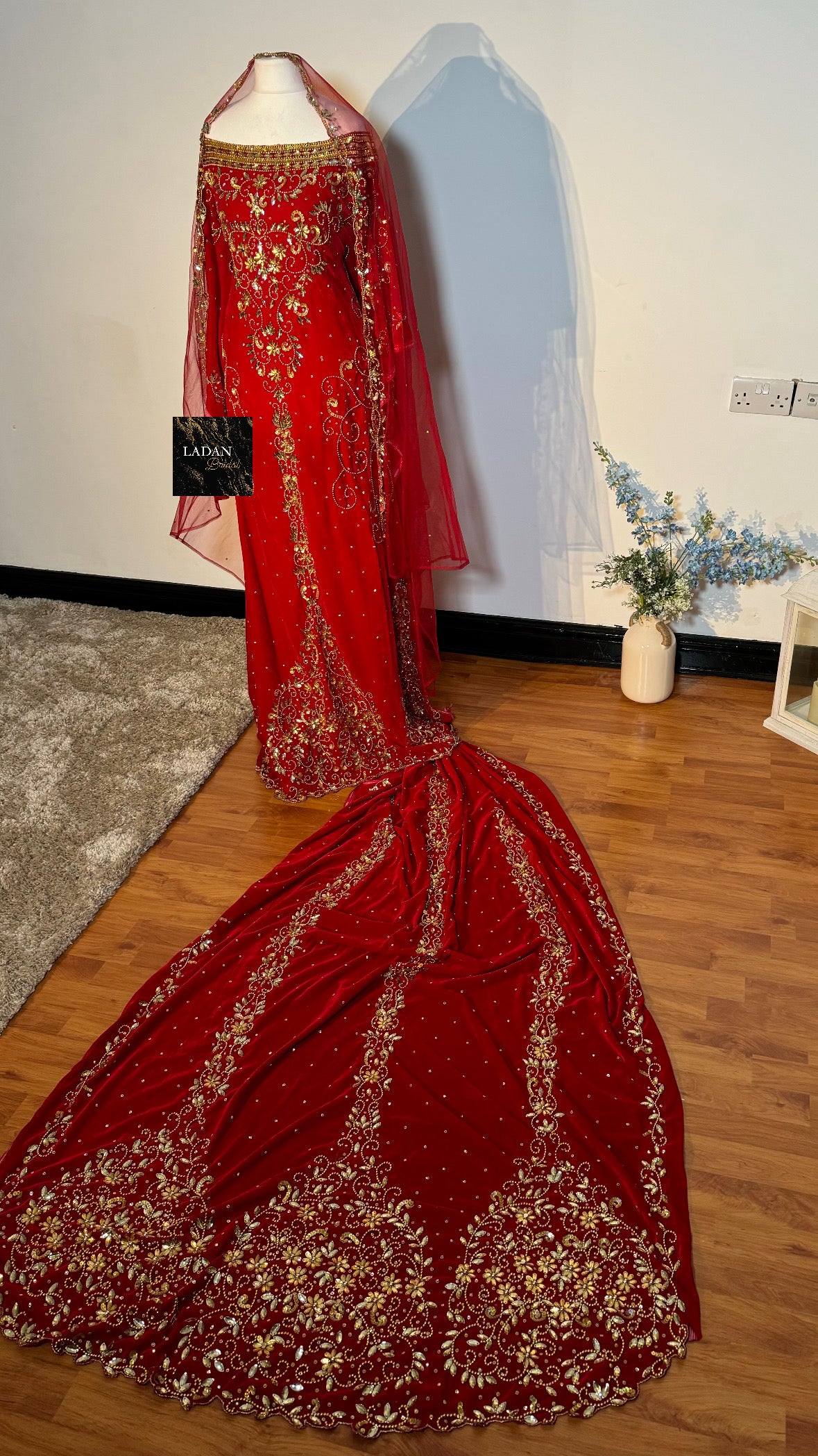 Jawahir Bridal Dirac - Red