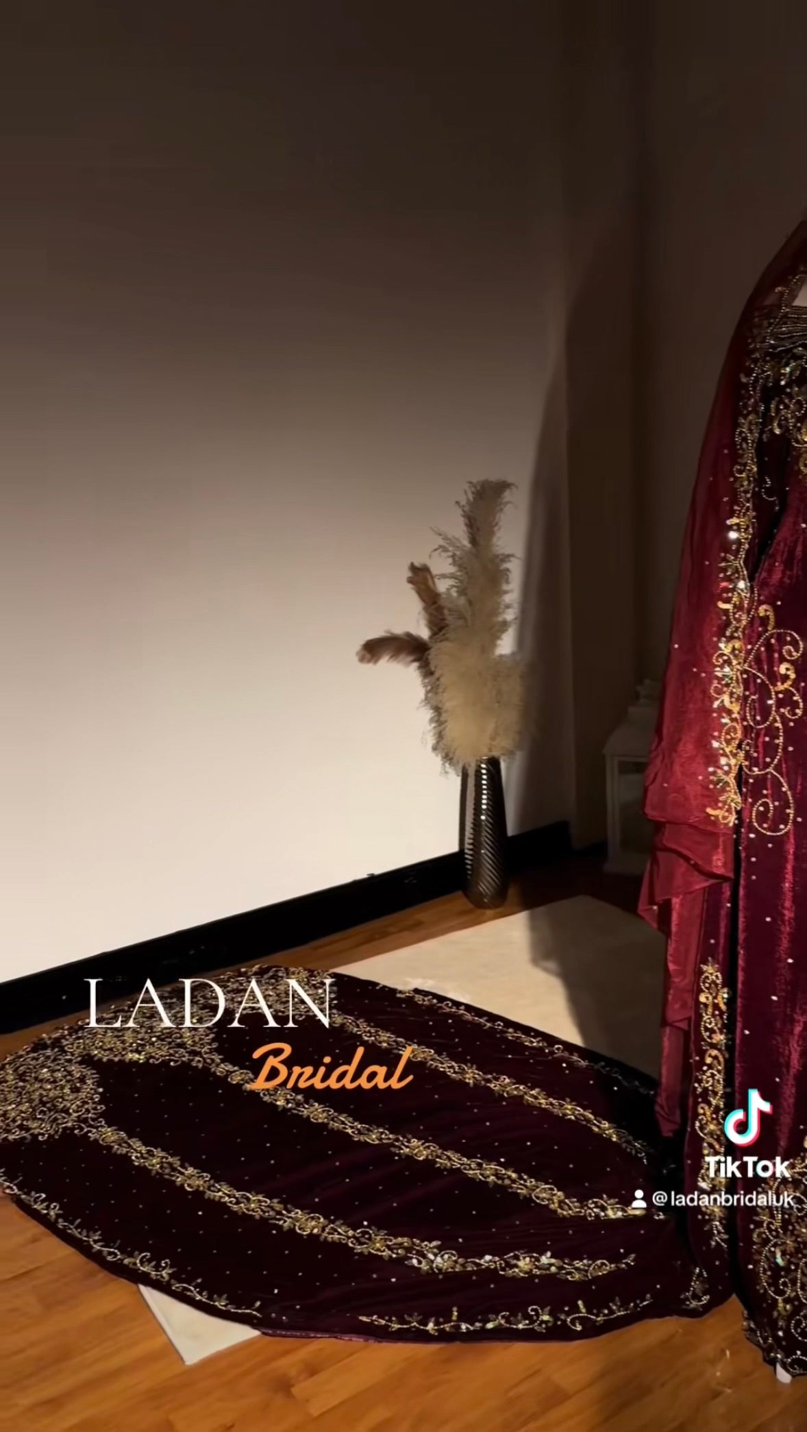 Jawahir Bridal Dirac - Burgandy