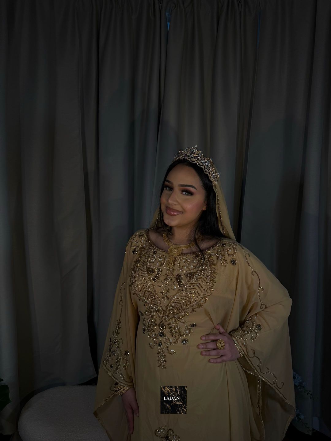 Rahma Nikkah Dress - Gold