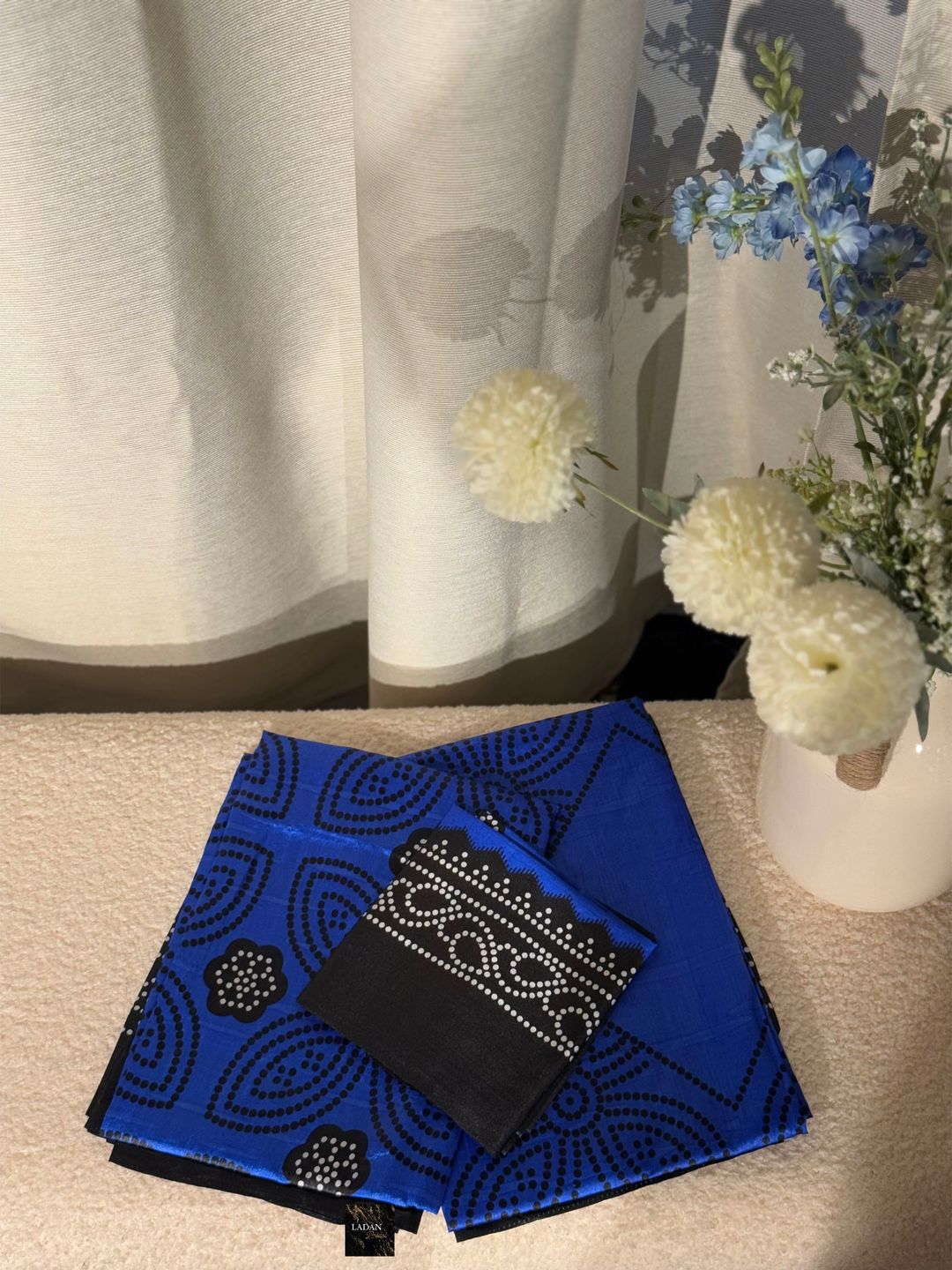 Shaash Set- Royal Blue & Black