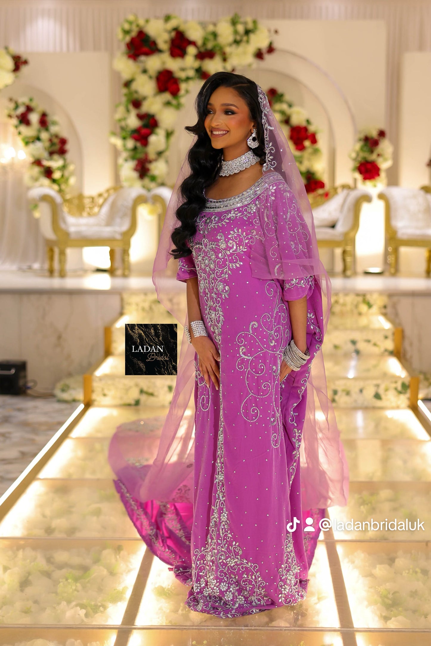 Ladan Bridal Dirac - Lilac/Purple Velvet