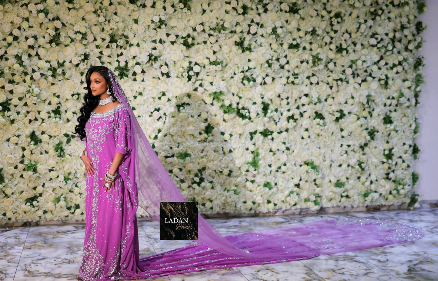 Ladan Bridal Dirac - Lilac/Purple Velvet