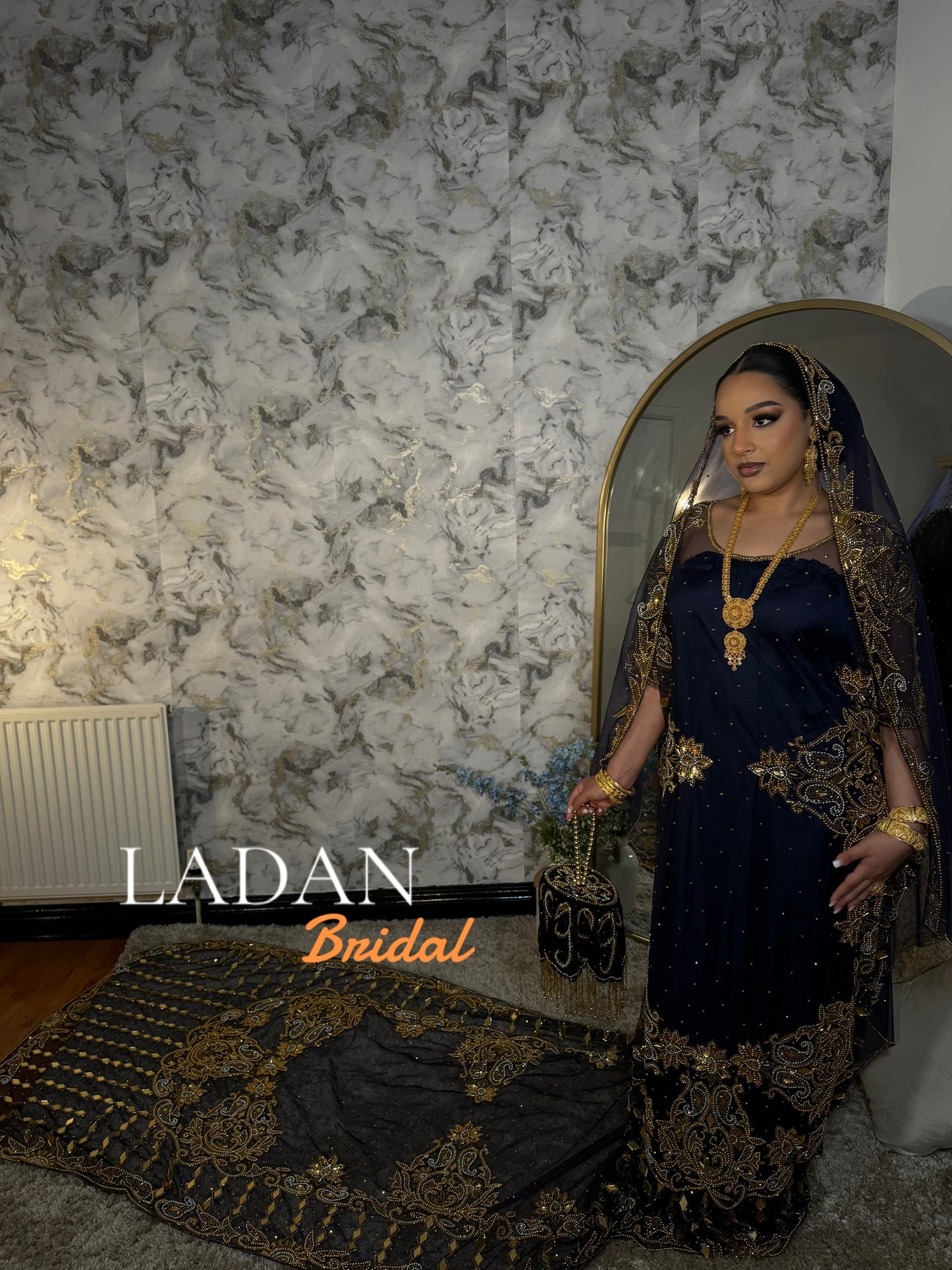 Bronzed Hodan - Navy Blue