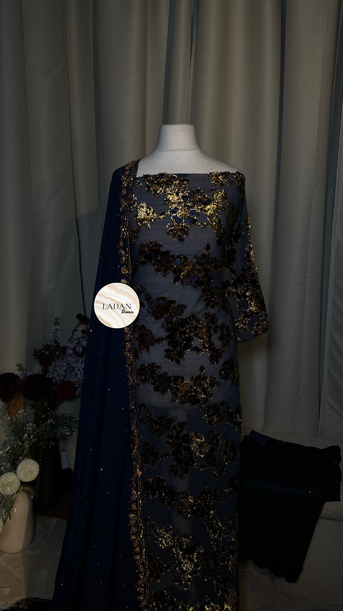 Luxury Maqbal Collection | Blue Dirac Set