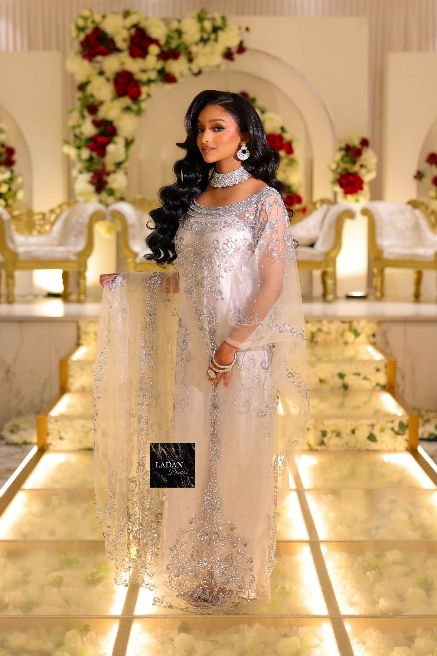 Ladan Bridal Dirac - White