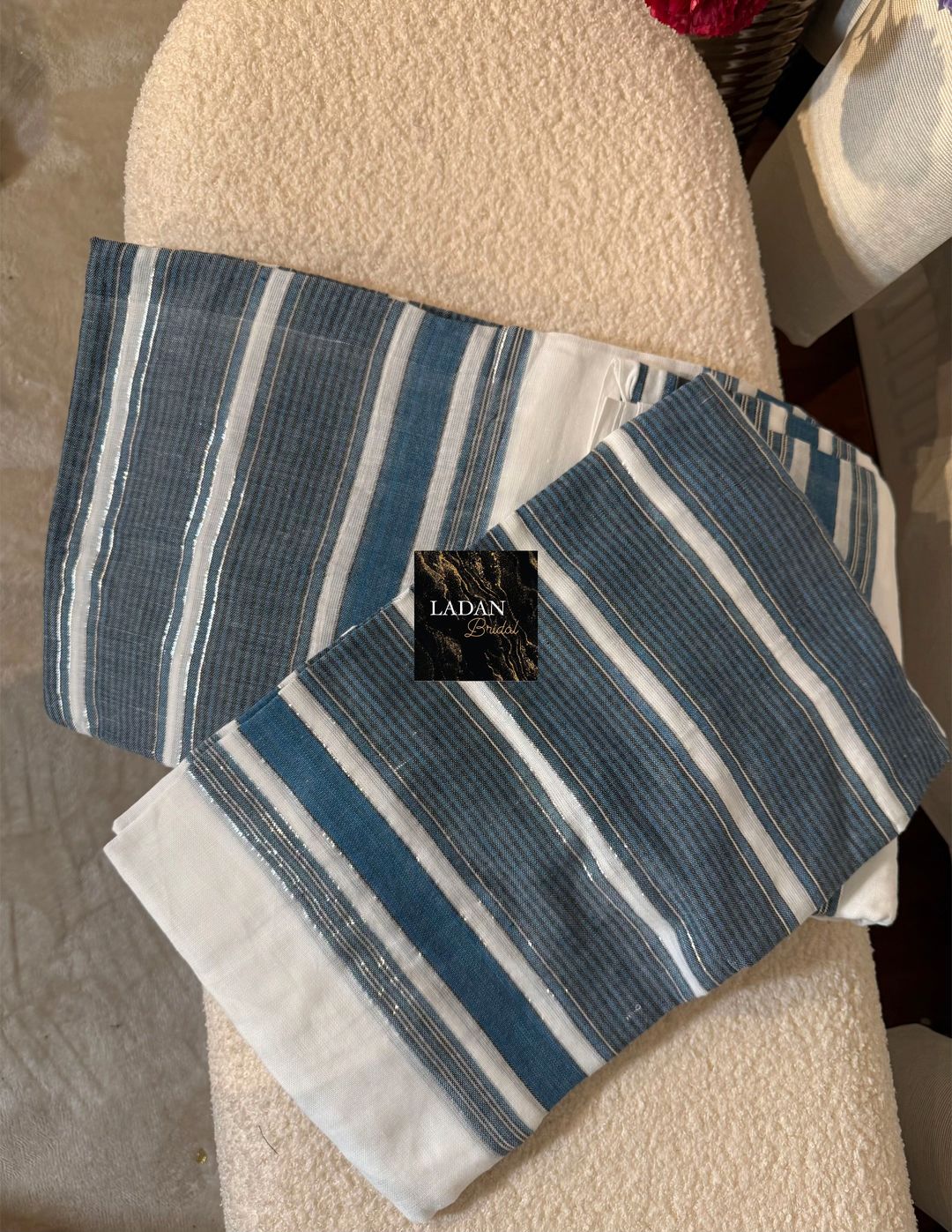 Hido Iyo Dhaqan - Blue & White