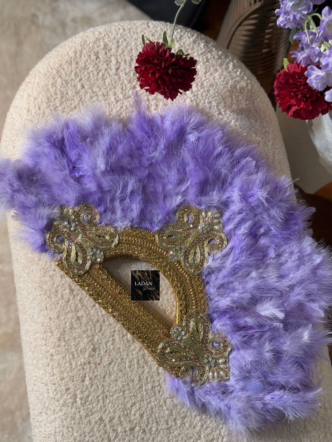 Handheld Feather Fan | Lilac