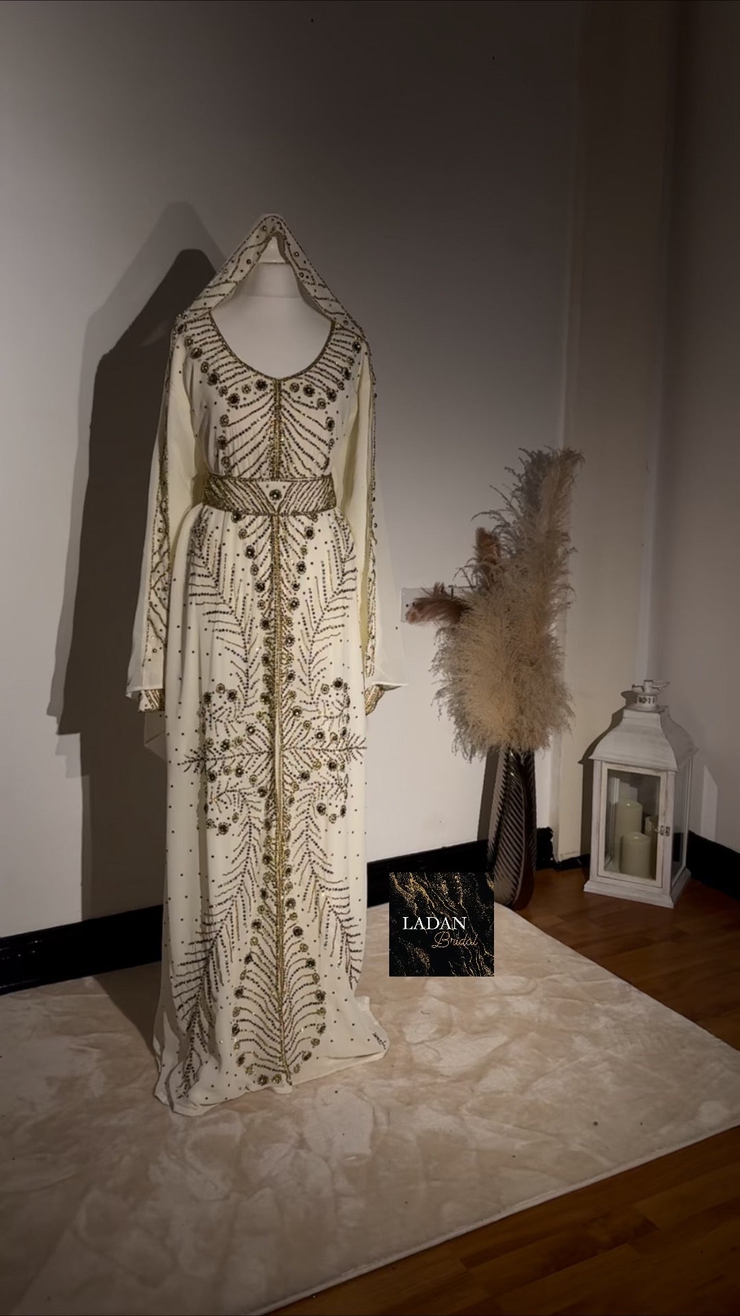 Samiya Nikkah Dress - Ivory White LADAN BRIDAL Samiya Nikkah Dress - Ivory White LADAN BRIDAL