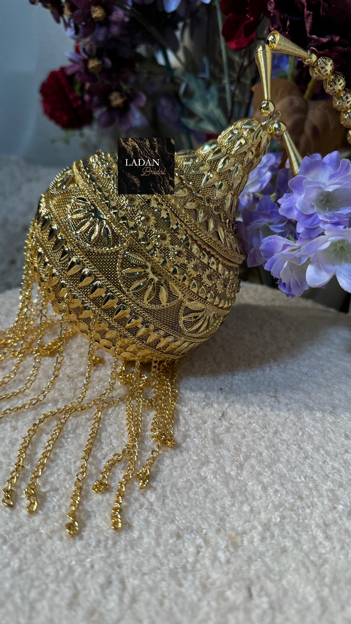 Mini Gold Bridal Bag