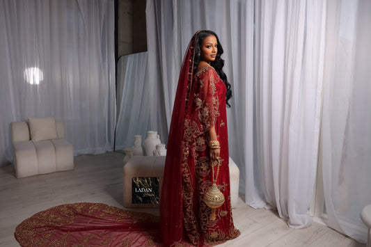 Jamila Bridal Dirac - Maroon