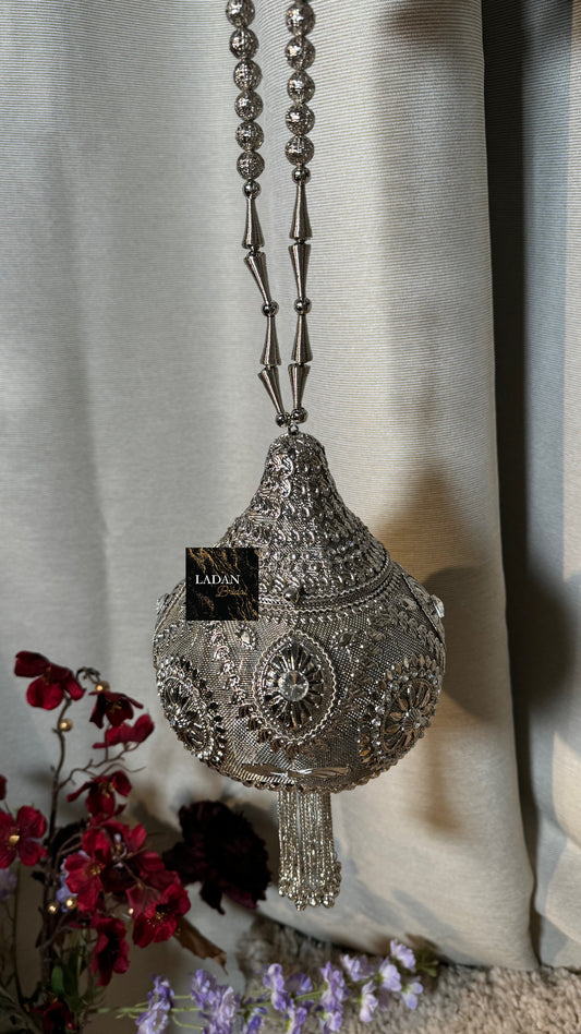 Silver Bridal Bag