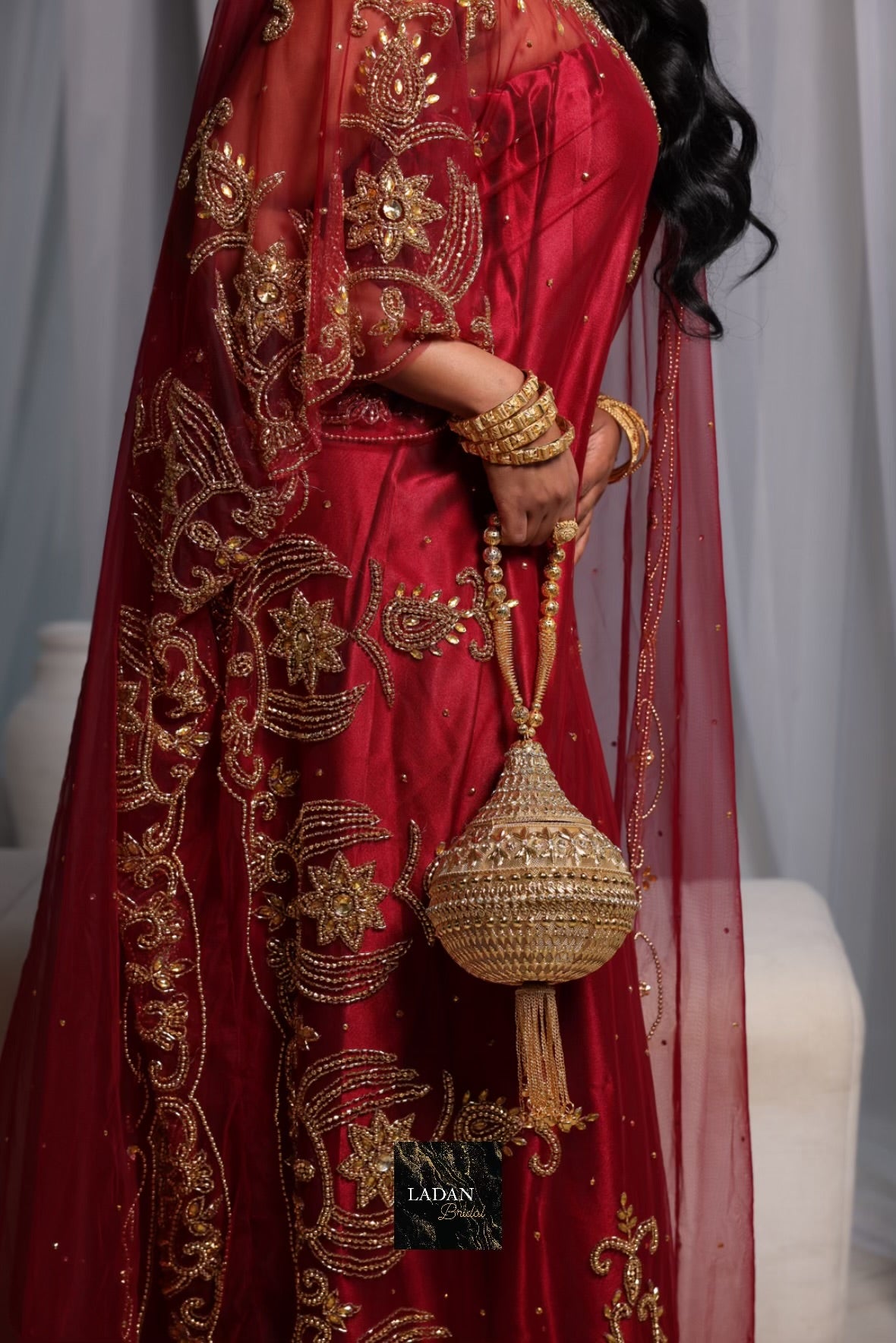 Jamila Bridal Dirac - Maroon