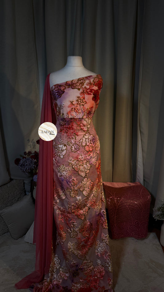 Bouquet Collection | Maqbal Dirac Set | Pink & Purple