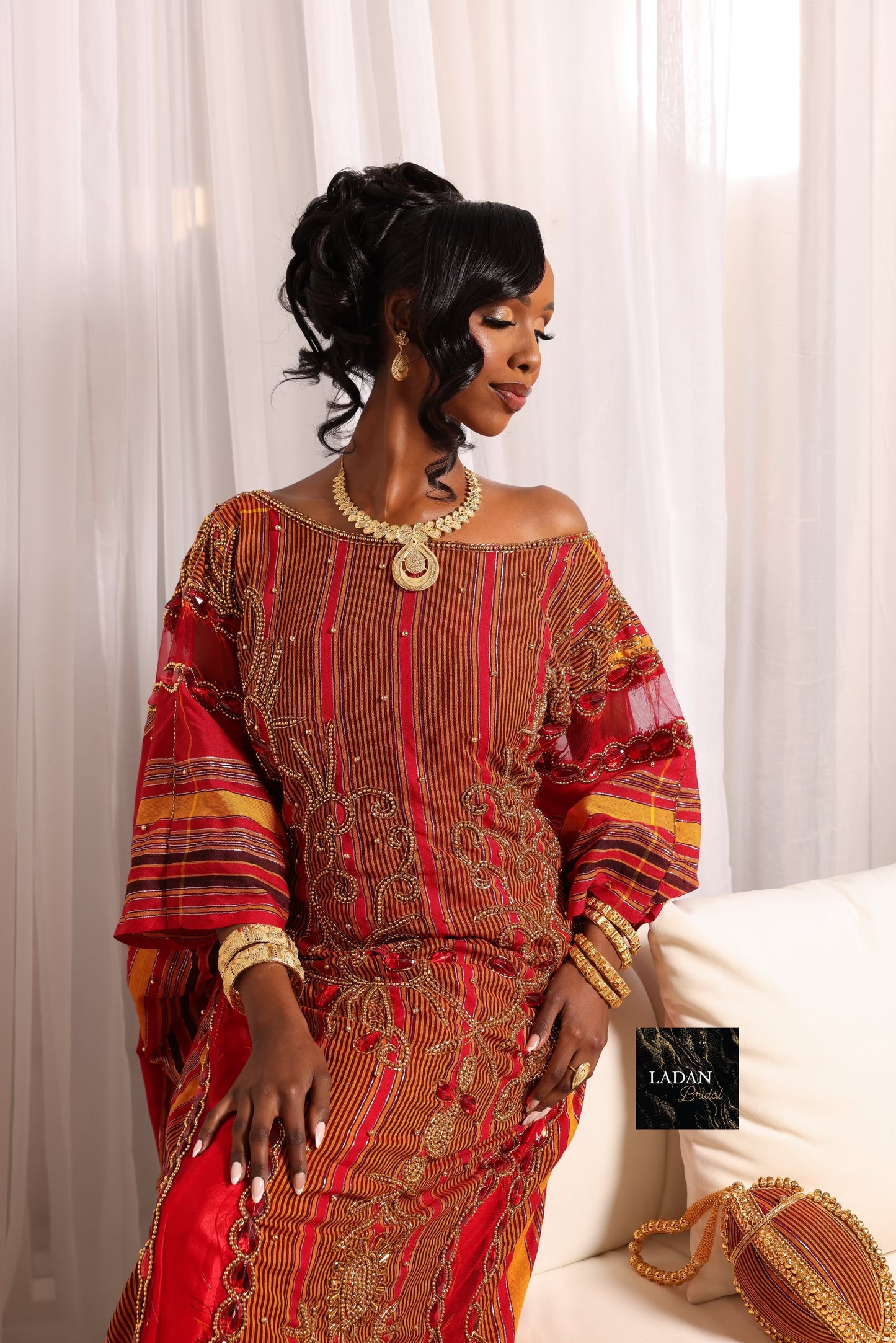 Hido iyo Dhaqan Bridal Dirac - Red