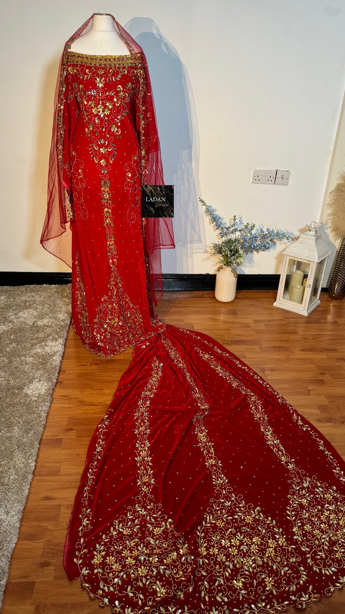 Jawahir Bridal Dirac - Red
