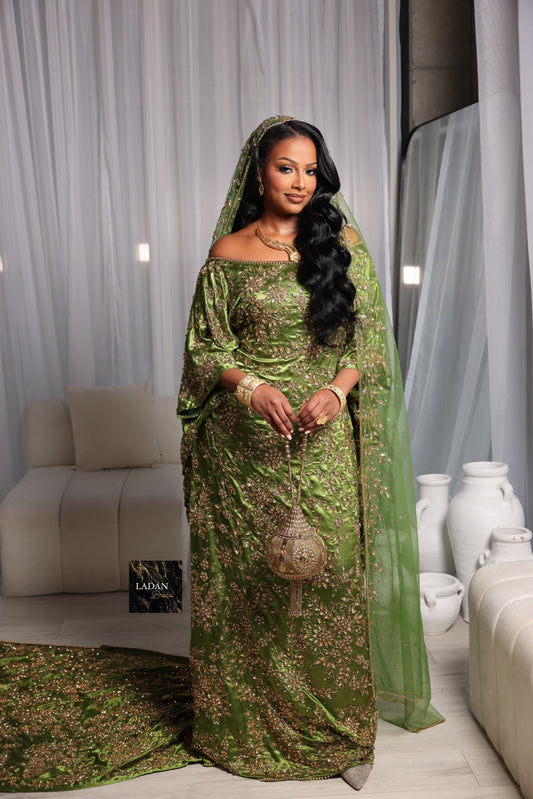 Sabrina Bridal Dirac - Olive Green