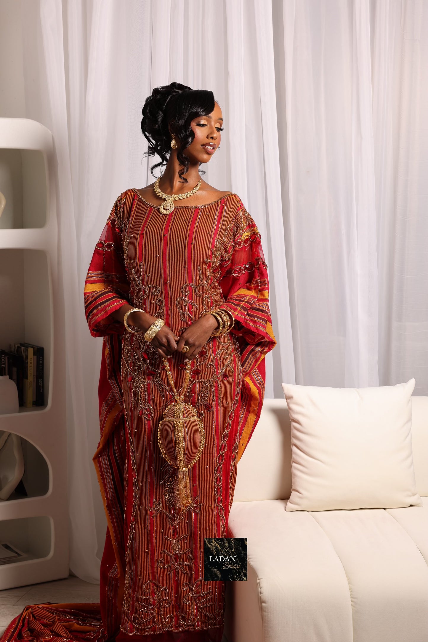 Hido iyo Dhaqan Bridal Dirac - Red
