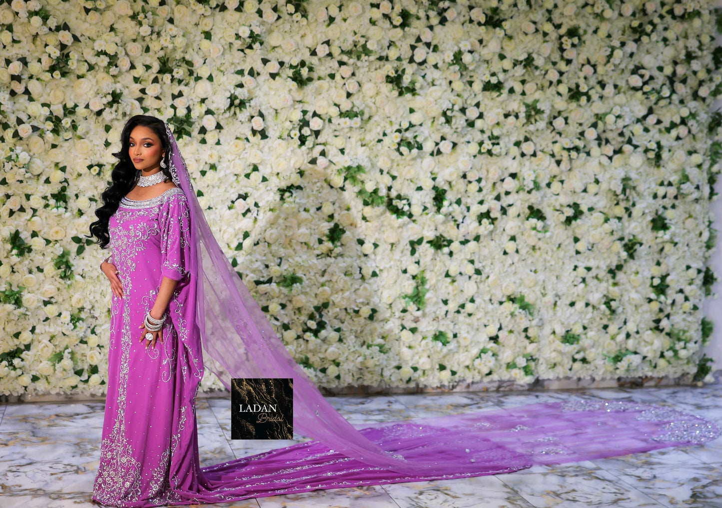 Ladan Bridal Dirac - Lilac/Purple  Velvet