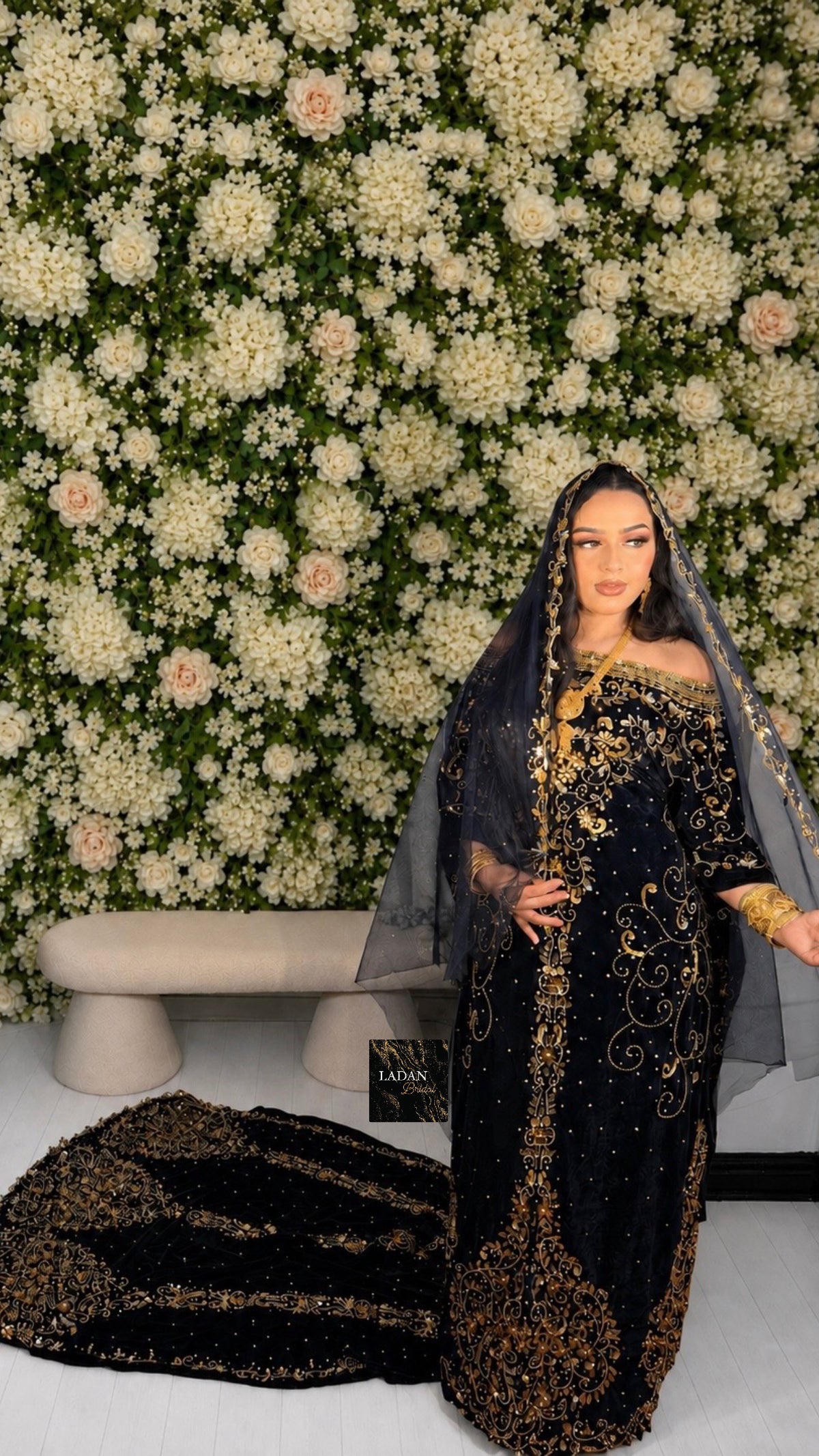 Jawahir Bridal Dirac - Navy Blue