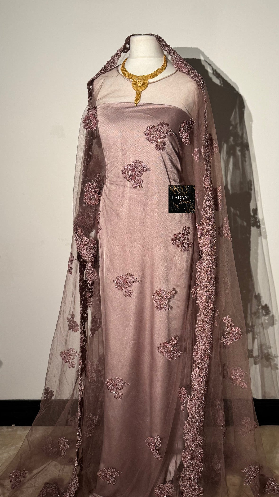 Purple Pearl & Lace Bridal Dirac