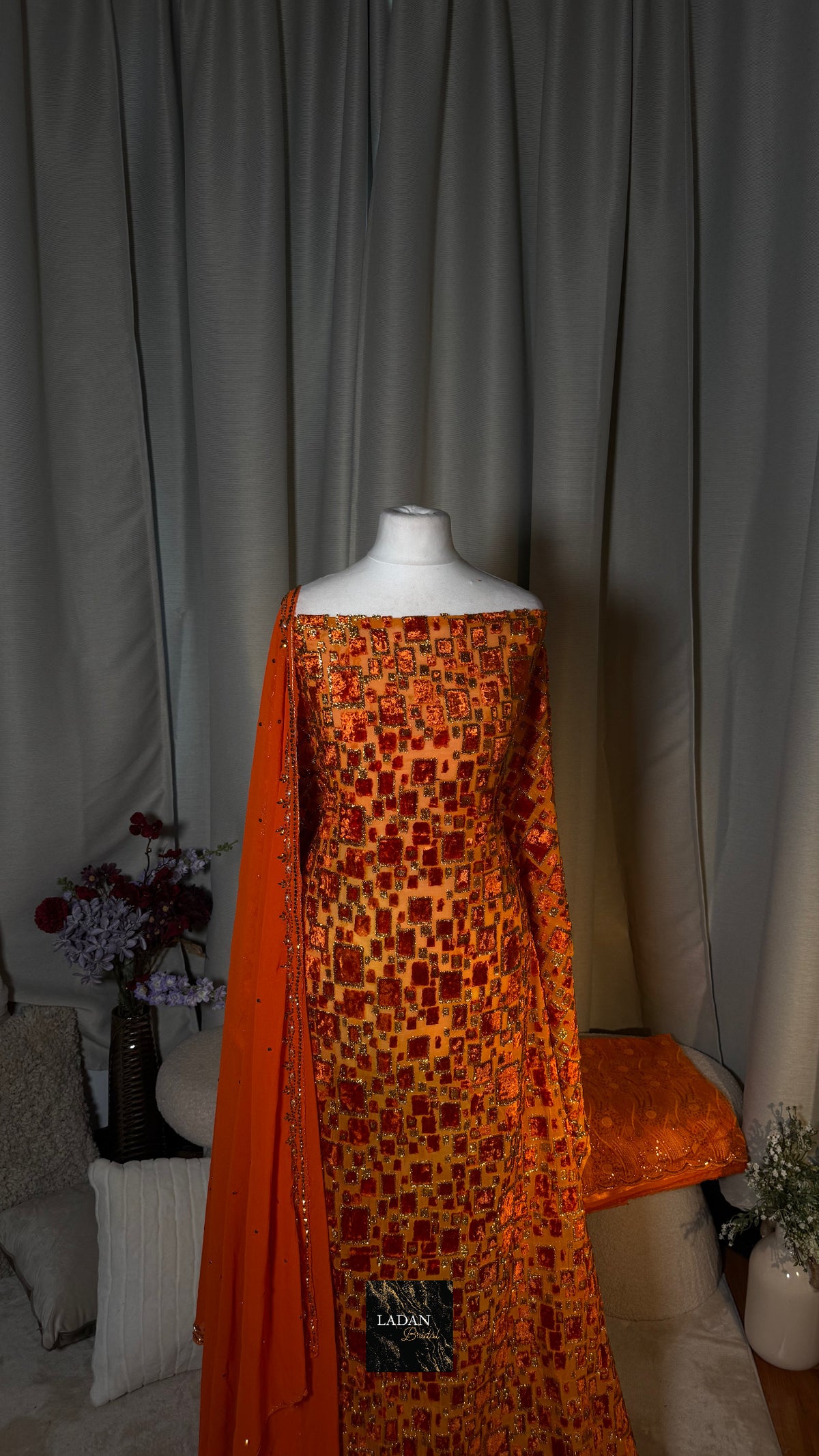 Luxury Maqbal Collection | Orange