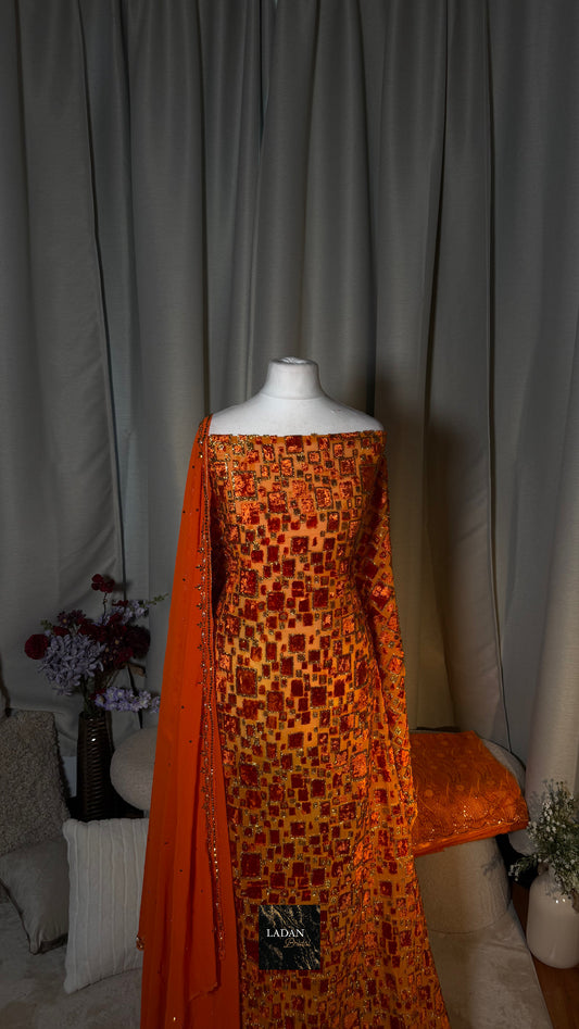 Luxury Maqbal Collection | Orange