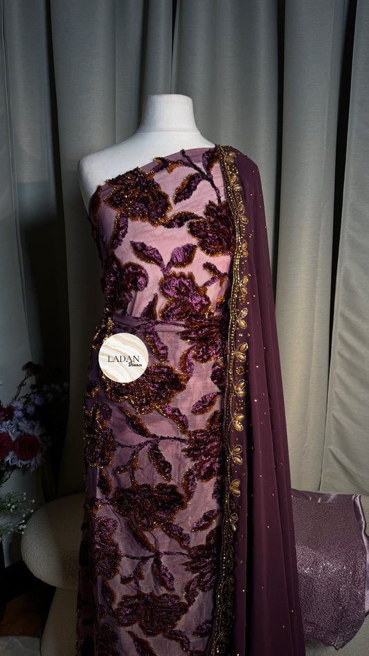 Hibiscus Collection | Dark Purple & Lilac Dirac Set