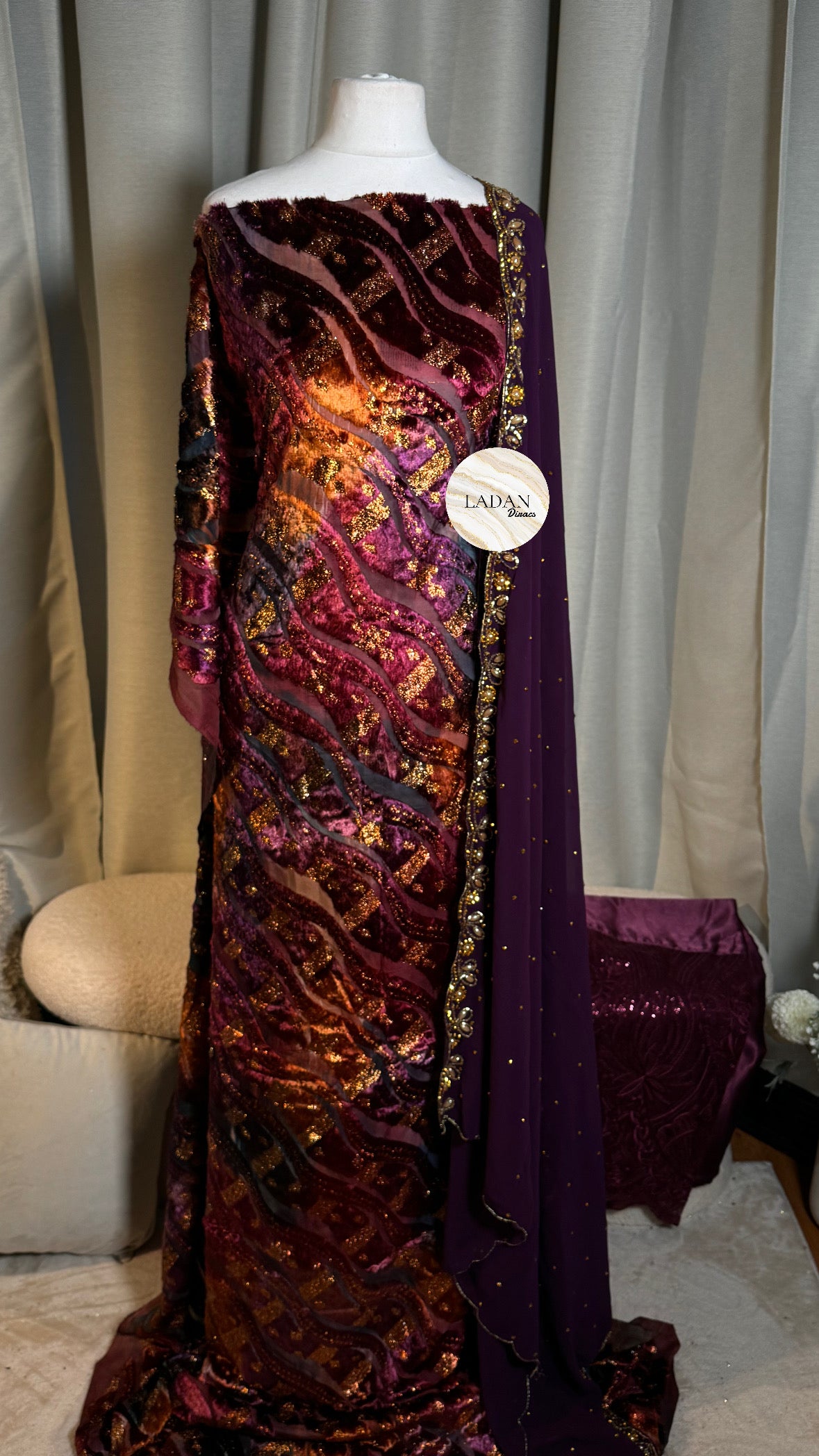 Prestige Maqbal Collection | Purple Multicoloured Dirac Set