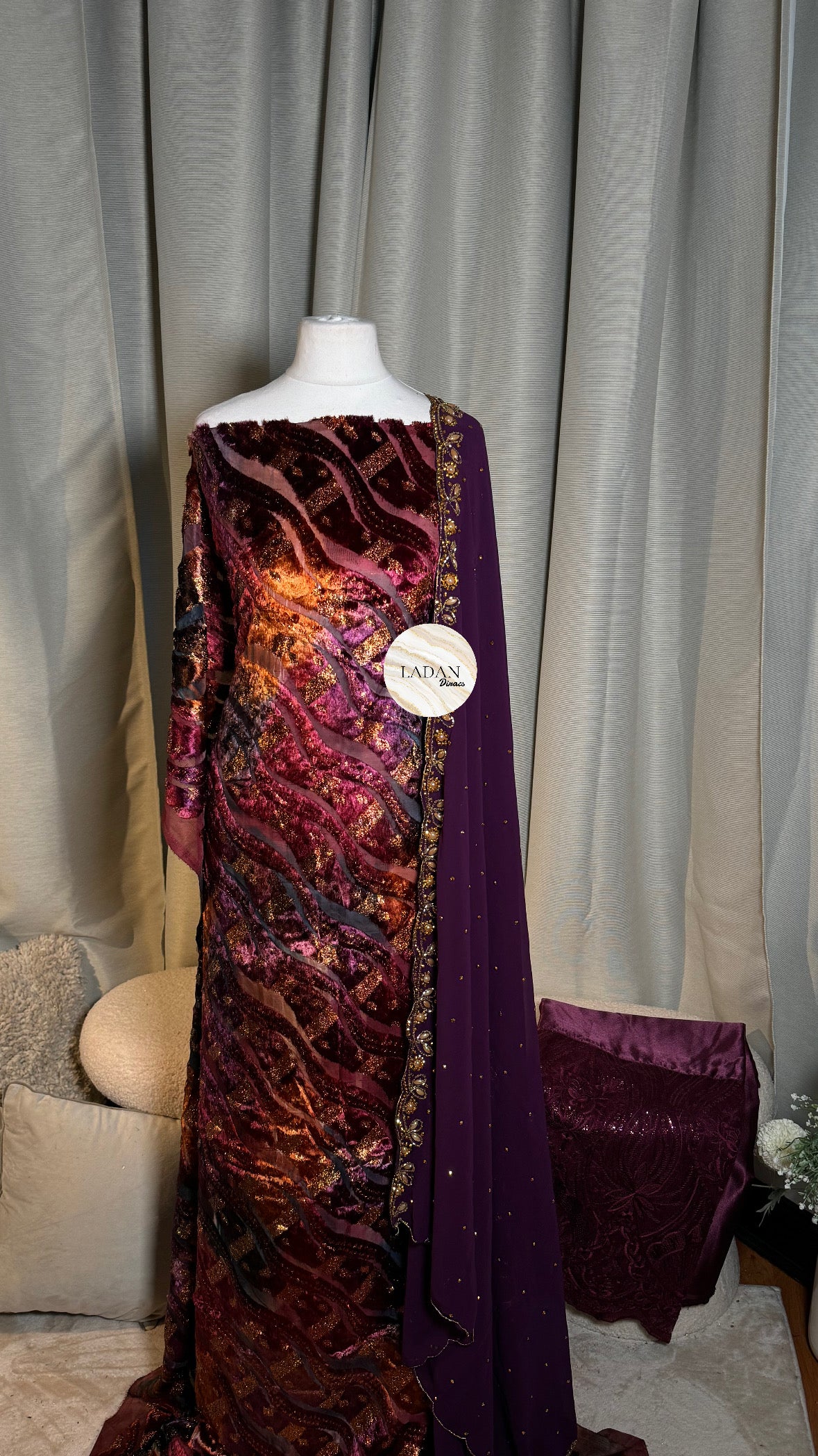 Prestige Maqbal Collection | Purple Multicoloured Dirac Set