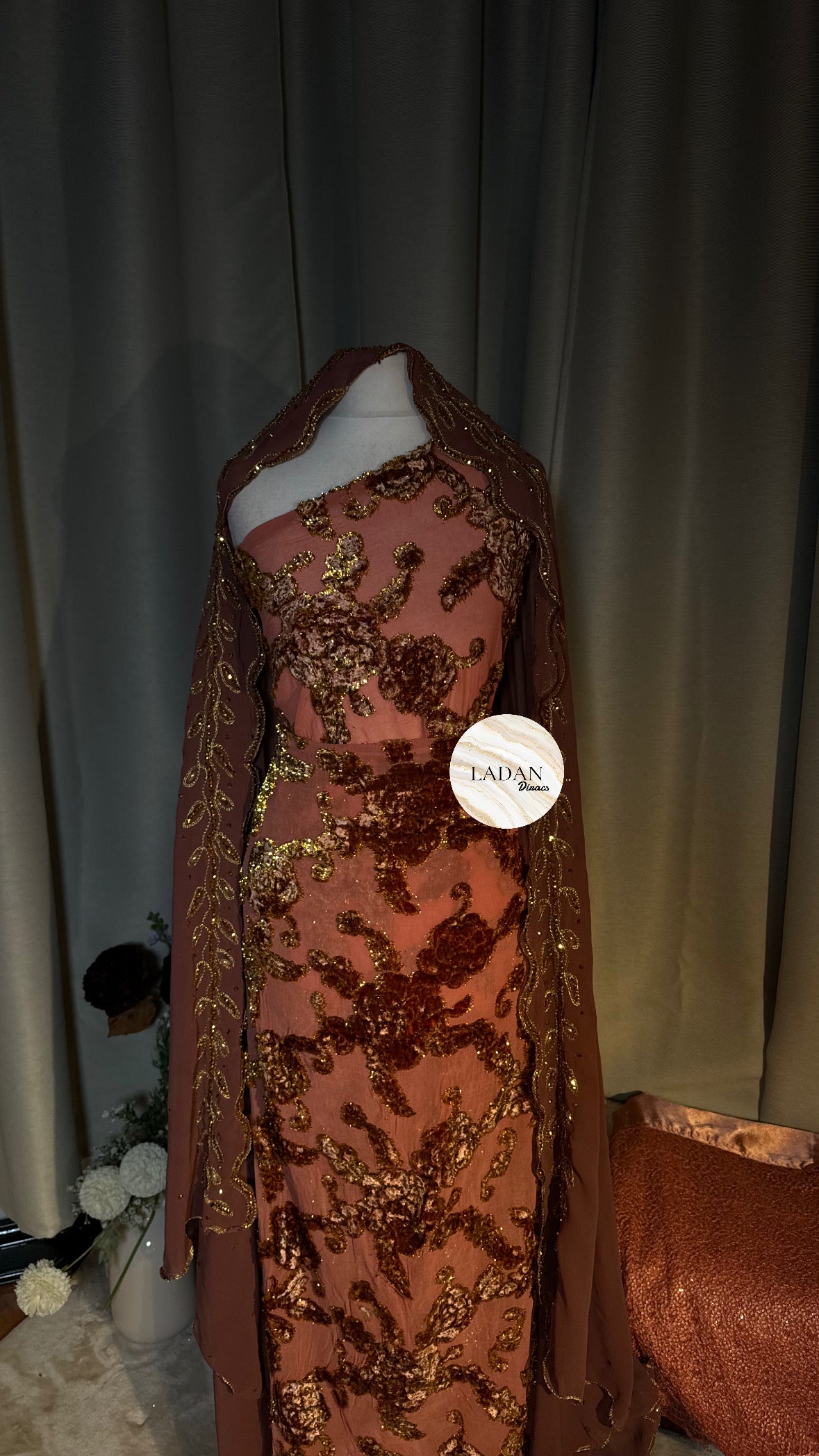 Luxury Maqbal Collection | Rose Gold Dirac Set