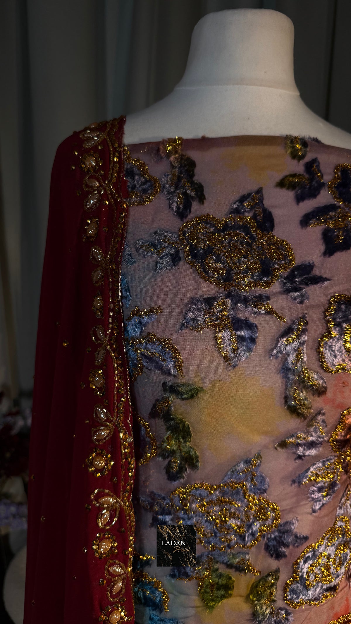 Floral Maqbal Collection | Multicolour/Lilac/Maroon Dirac Set
