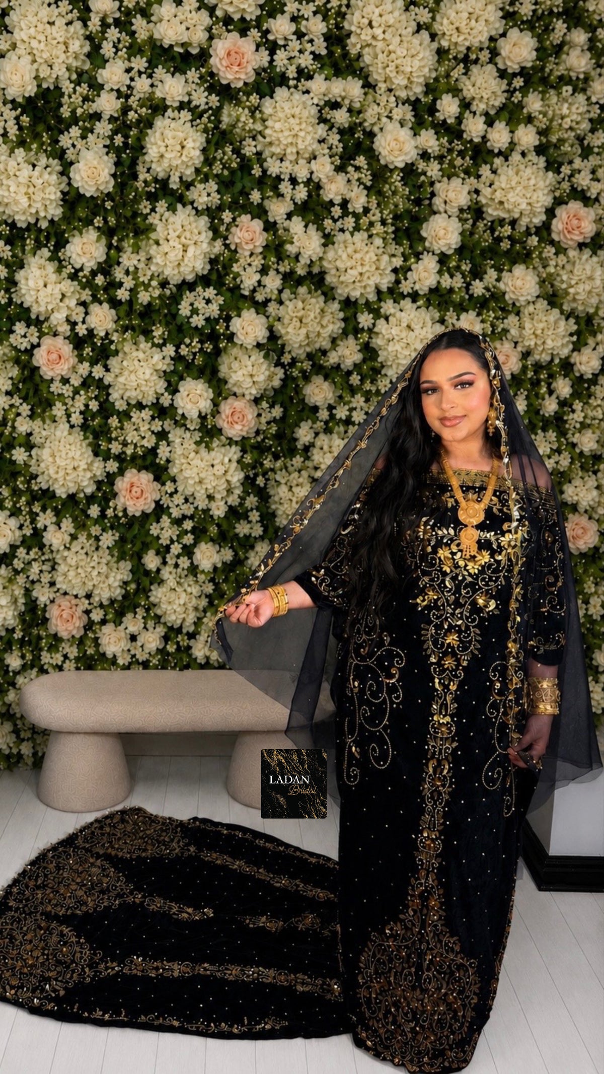 Jawahir Bridal Dirac - Navy Blue