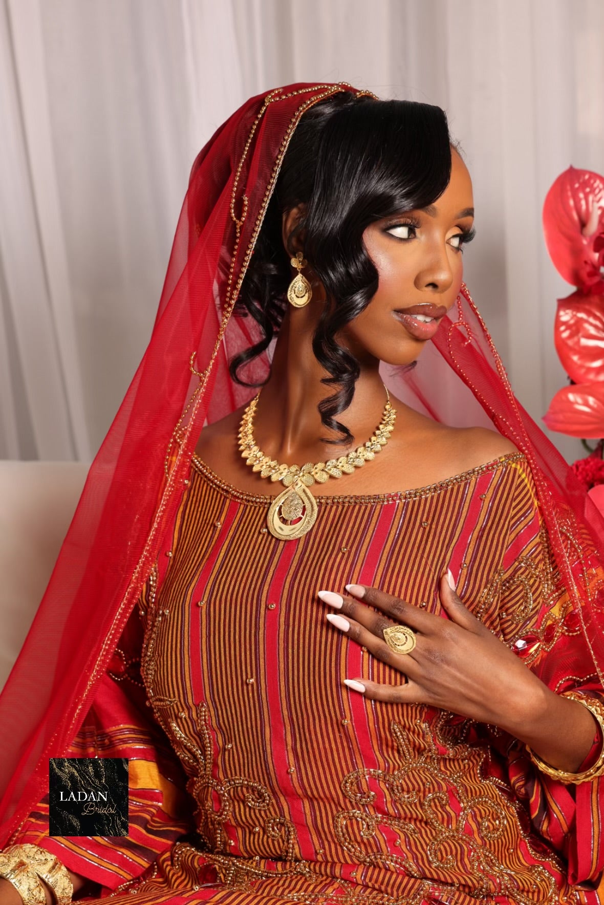 Hido iyo Dhaqan Bridal Dirac - Red