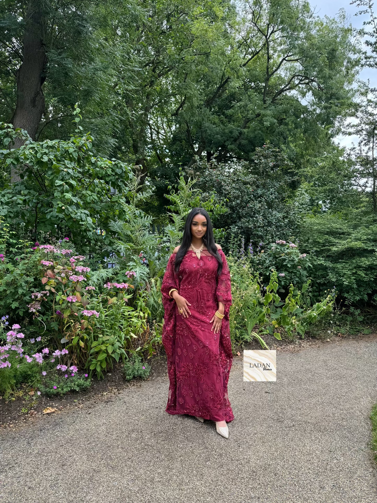Luxury Lace Dirac Set | Dark Maroon