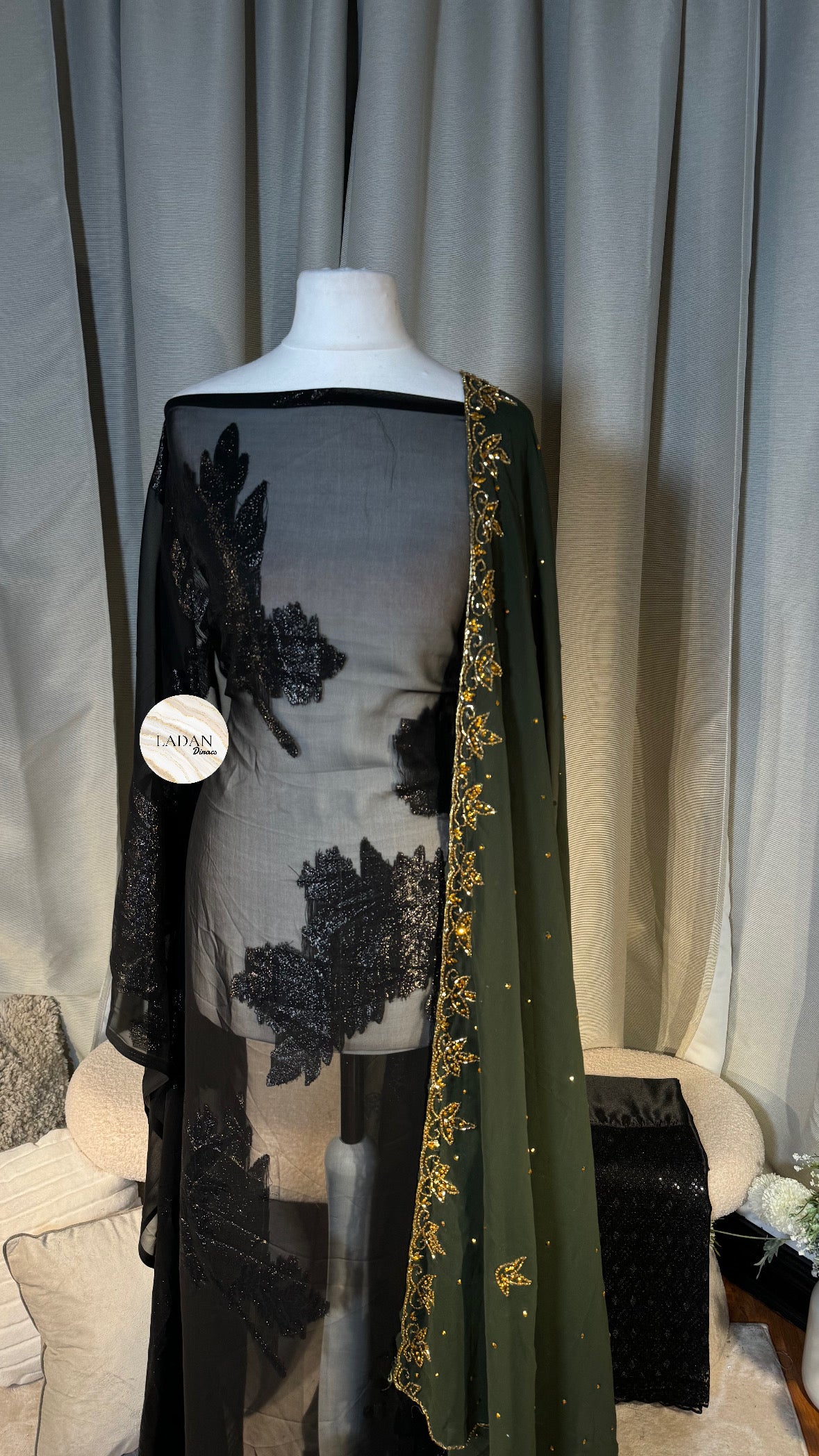 Faransawi Dirac | Black & Olive Green