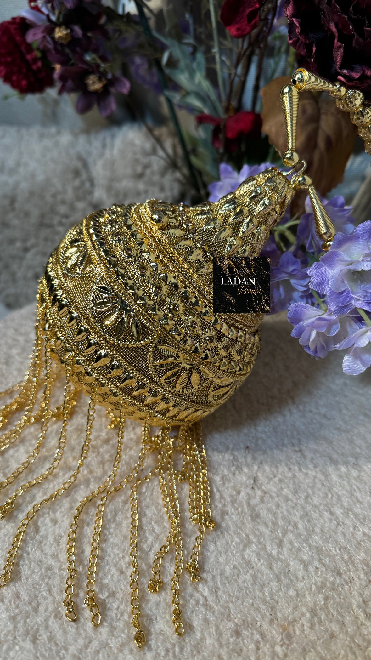 Mini Gold Bridal Bag